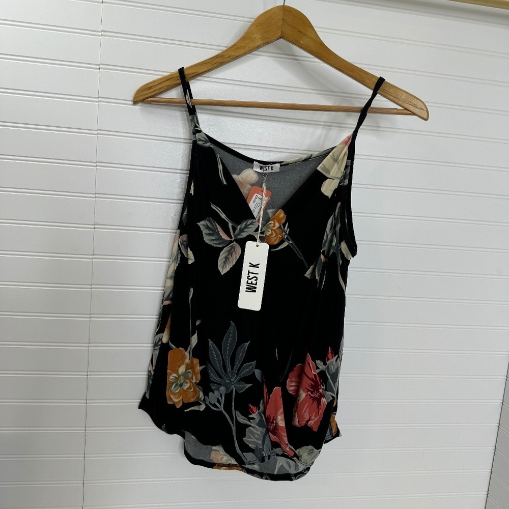 NEW West K Floral Knit Cami Small